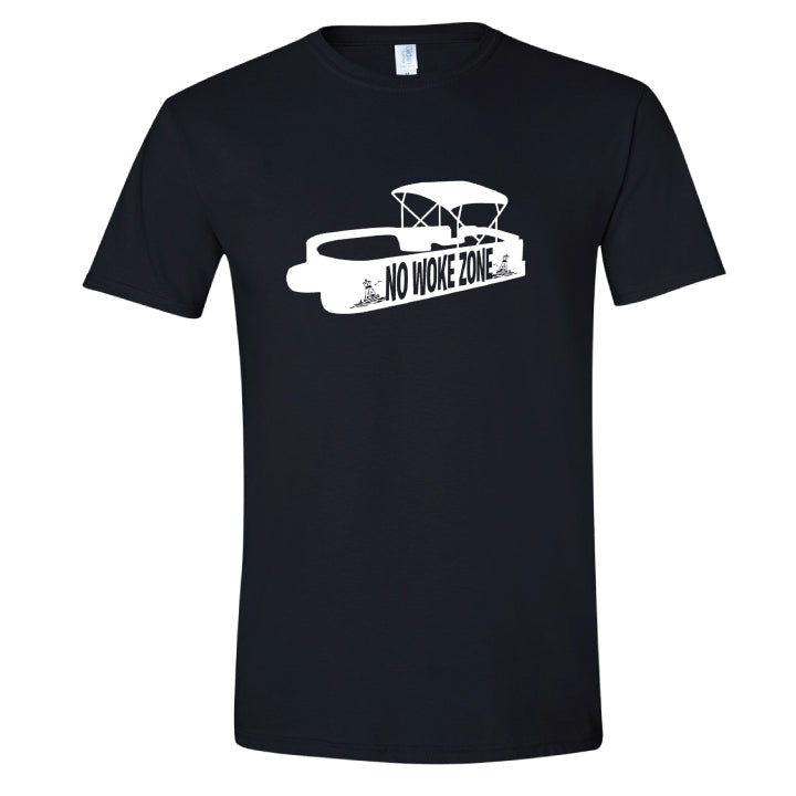 No Woke Zone Boat T Shirt - Large Print