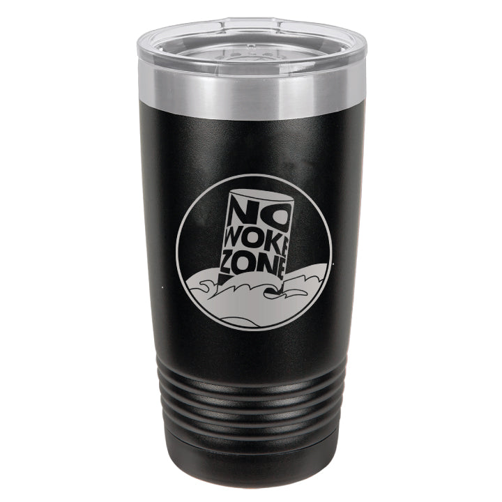 No Woke Zone 20 oz. Stainless Steel Tumbler with Lid