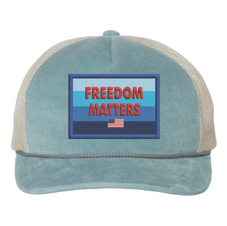 Freedom Matters Patch Corduroy Trucker Hat