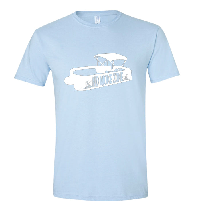 No Woke Zone Boat T Shirt - Large Print