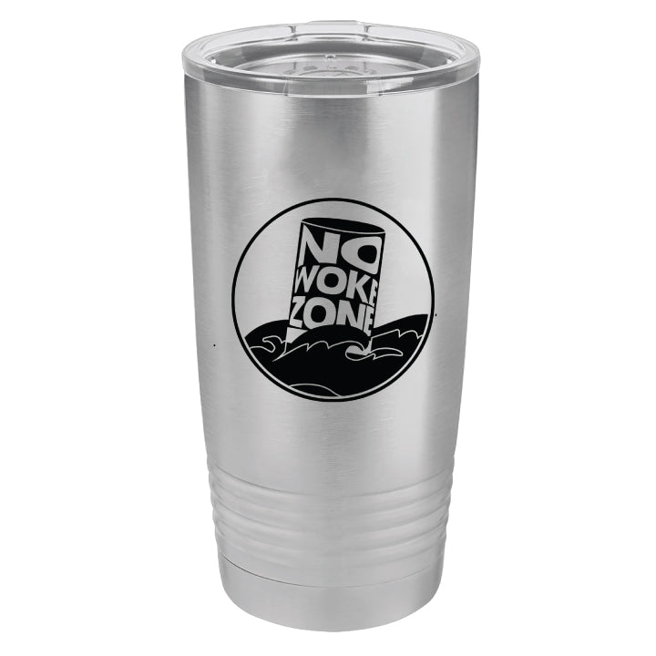 No Woke Zone 20 oz. Stainless Steel Tumbler with Lid