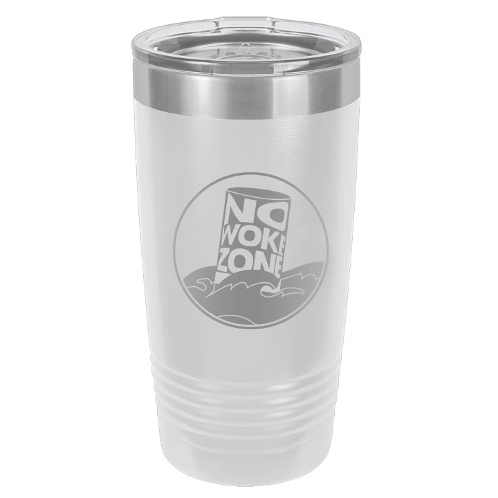 No Woke Zone 20 oz. Stainless Steel Tumbler with Lid