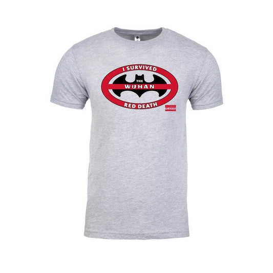 Wuhan Red Death T-Shirt (Grey and White)