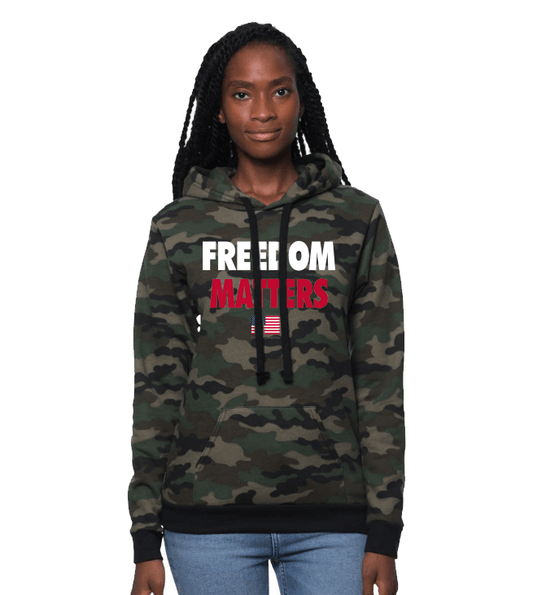 Unisex Freedom Matters Camo Hoodie