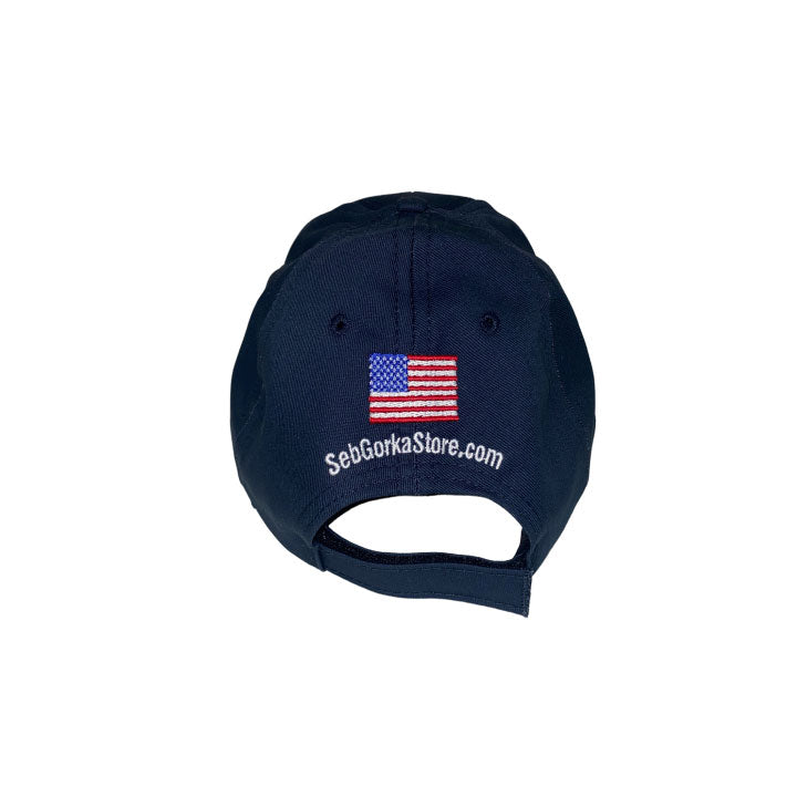 hat with american flag