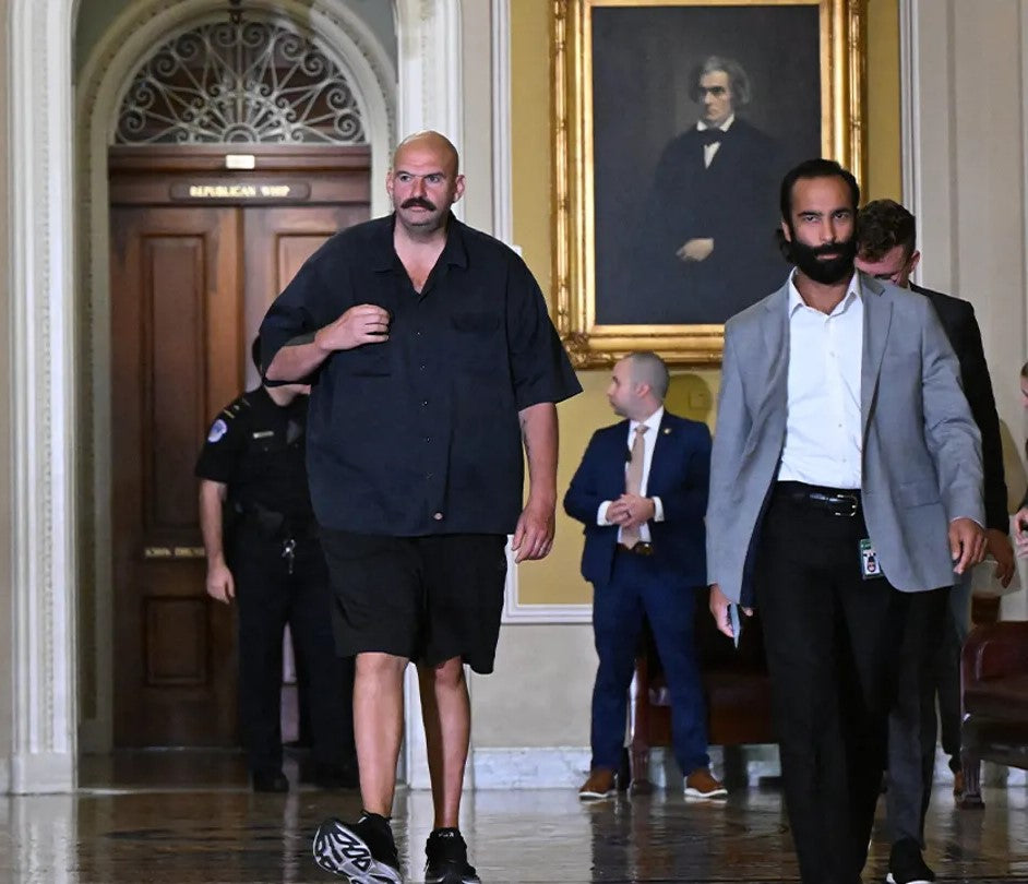 Fetterman, amid dress code controversy, agrees to wear suit to 'save democracy,' avoid shutdown