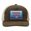 Freedom Matters Patch Corduroy Trucker Hat