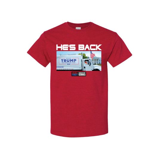 Garbage Truck He's Back T-shirt