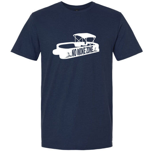 No Woke Zone Boat T Shirt - Large Print