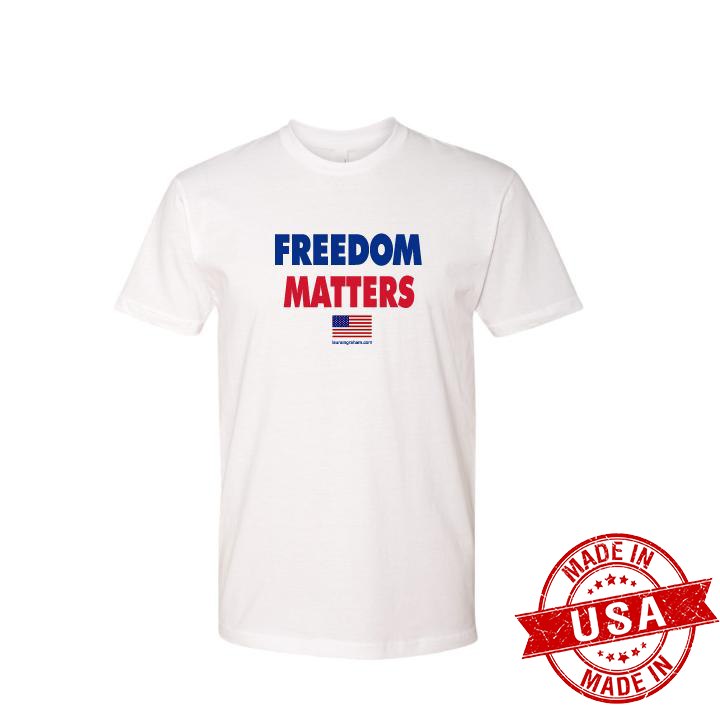 #FakeNews Freedom Matters - White Short Sleeve T-Shirt