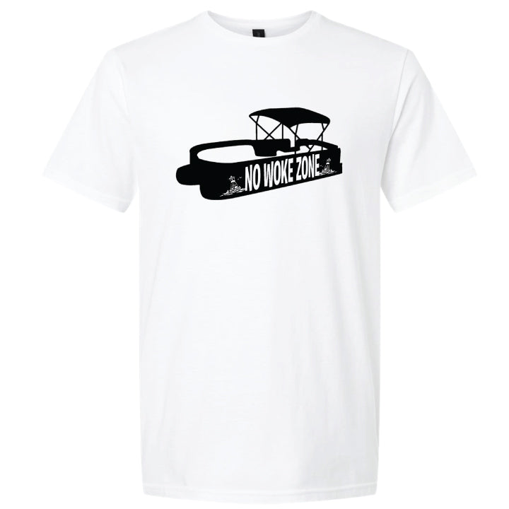 No Woke Zone Boat T Shirt - Large Print
